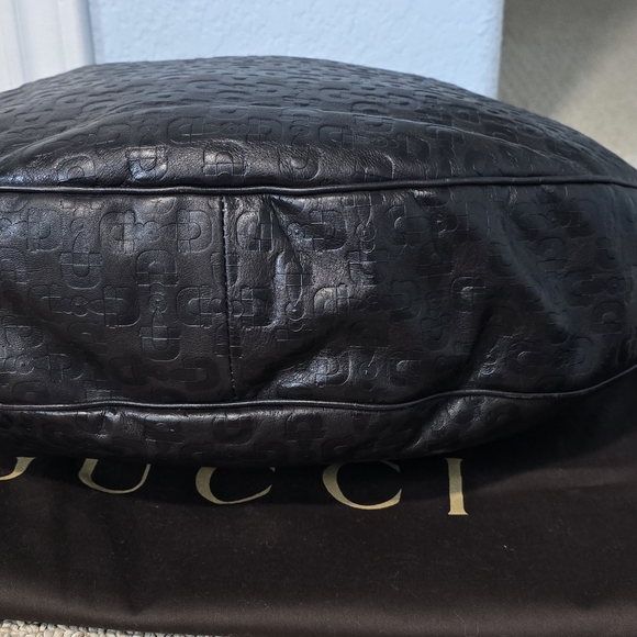 Authentic Gucci dark chocolate horsebit leather hobo and wallet set - Picture 7 of 13